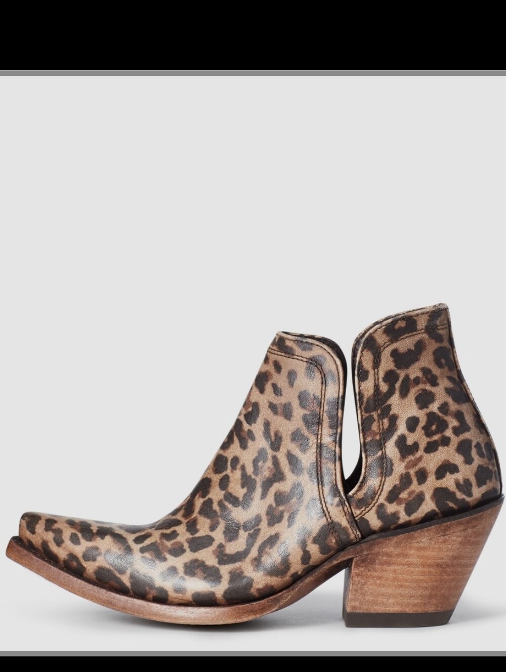 ARIAT DIXON Leopard Print Bootie - Picture 2 of 7